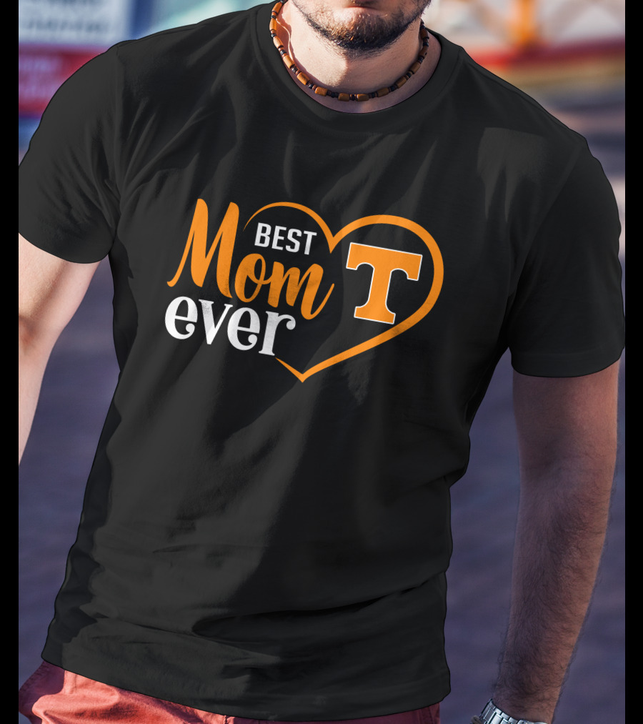 Tennessee Volunteers Best Mom Ever Heart T-Shirt