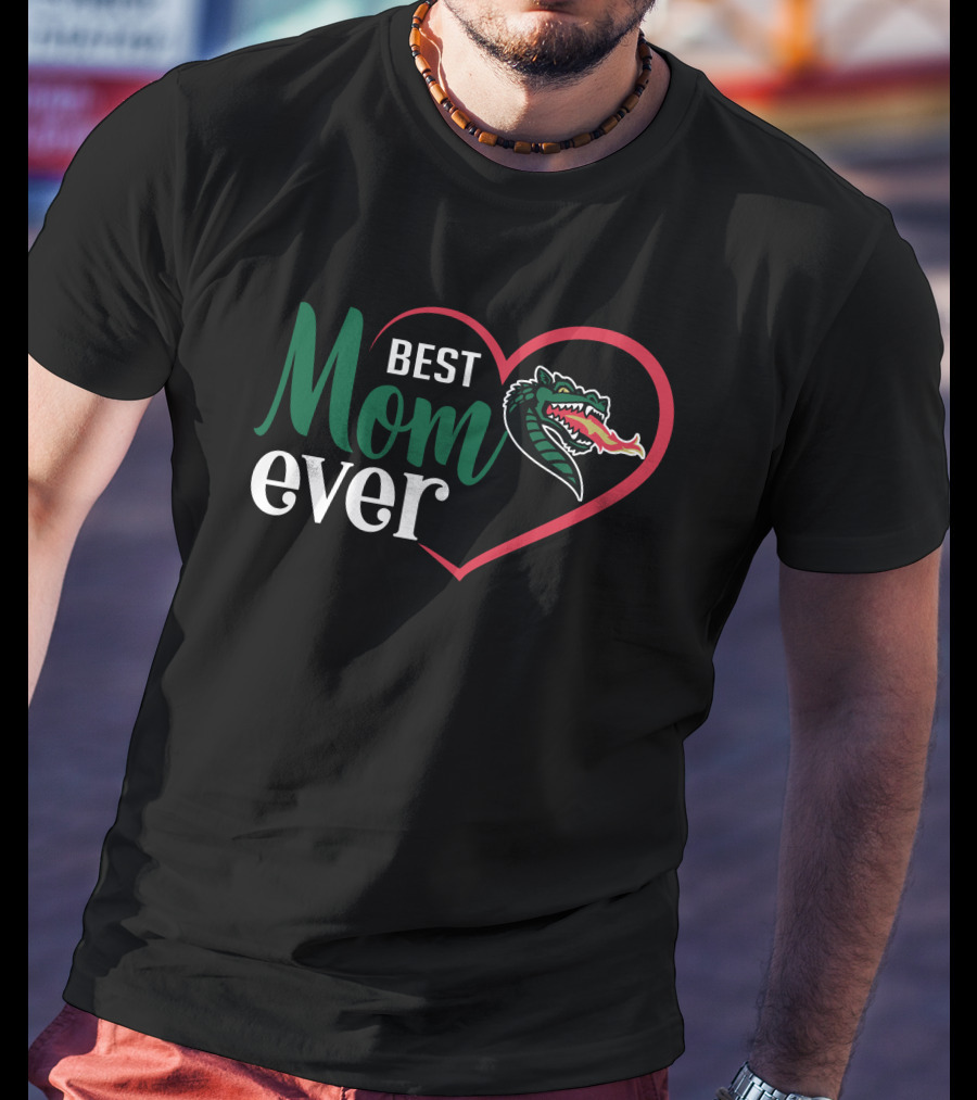 Uab Blazers Best Mom Ever Heart Dragon T-Shirt