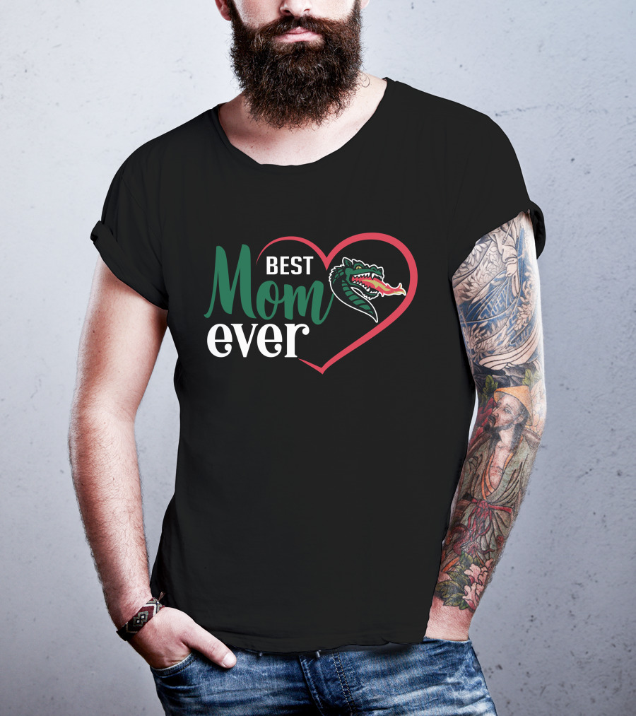 Uab Blazers Best Mom Ever Heart Dragon T-Shirt