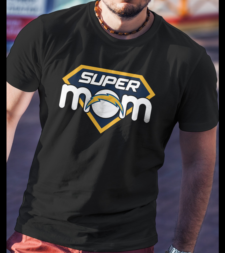 Super Mom Los Angeles Chargers T-Shirt