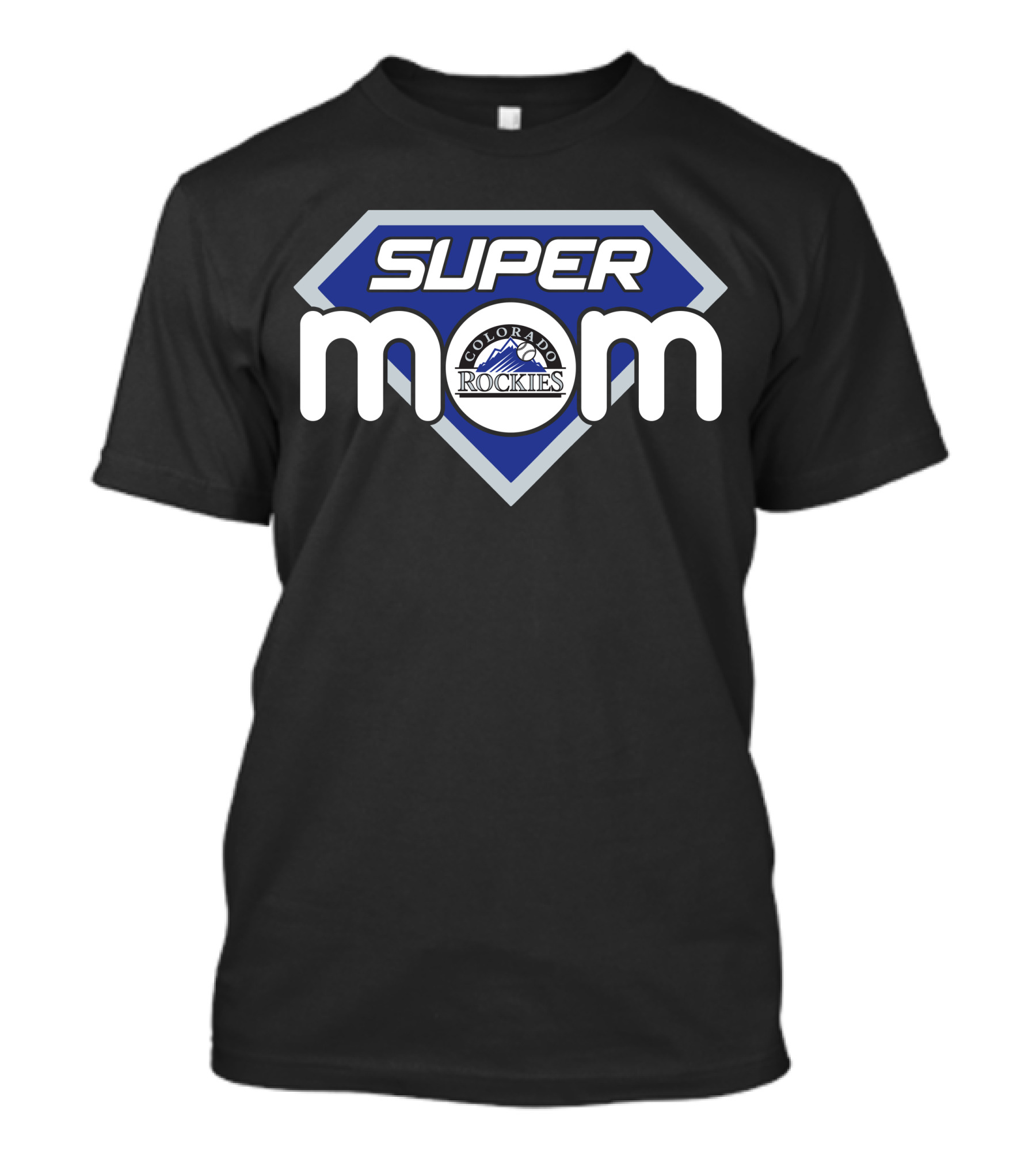 Super Mom Colorado Rockies Fan T-Shirt