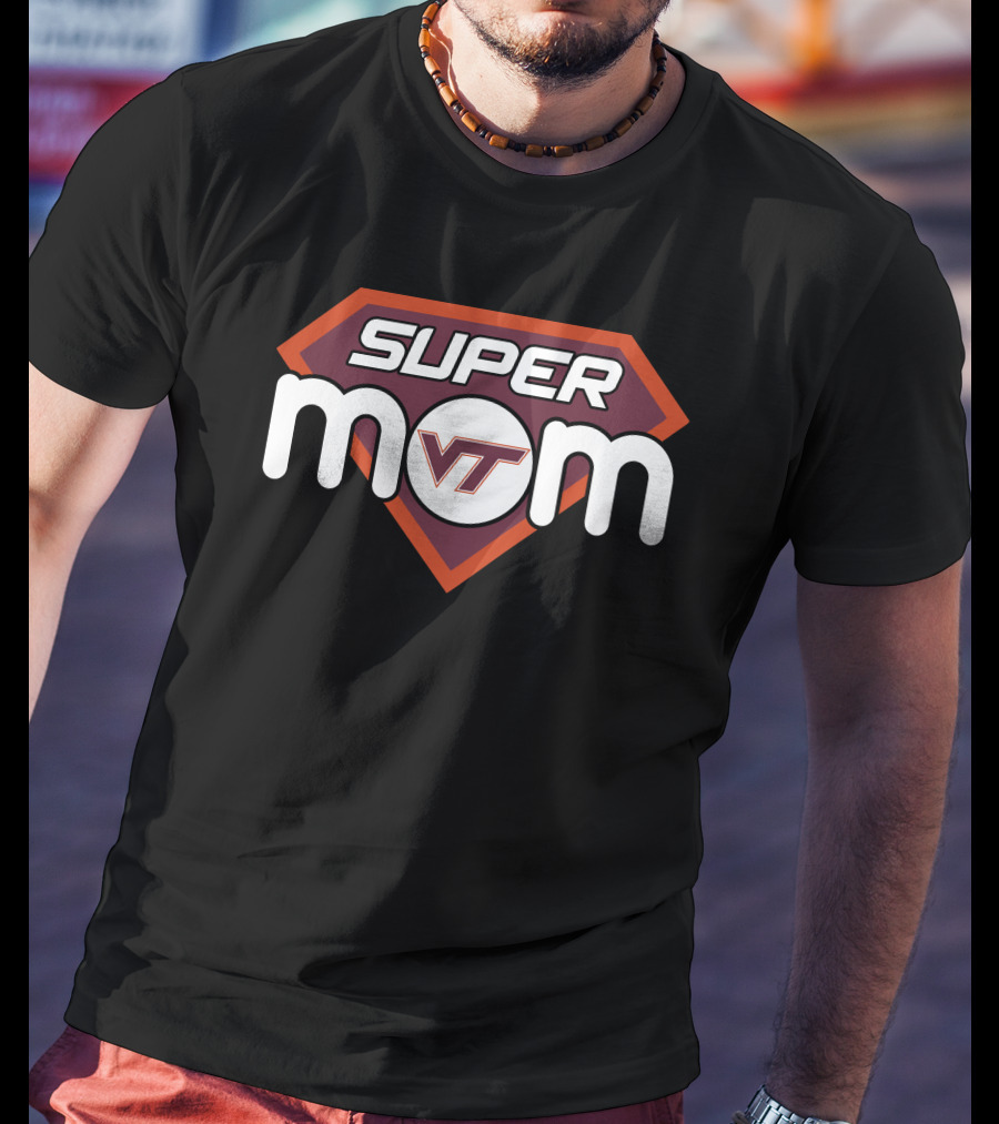 Virginia Tech Hokies Super Mom Vt T-Shirt