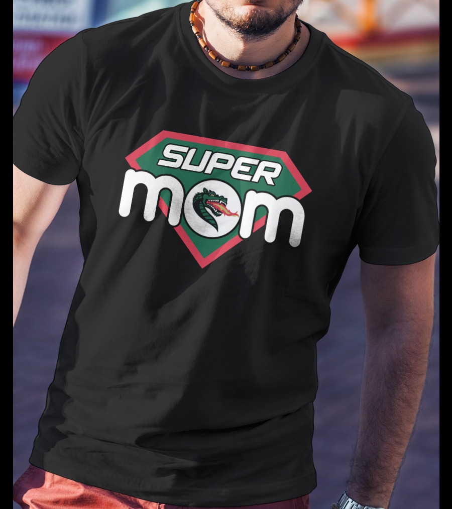 Uab Blazers Super Mom Fire-Breathing Dragon Shield T-Shirt