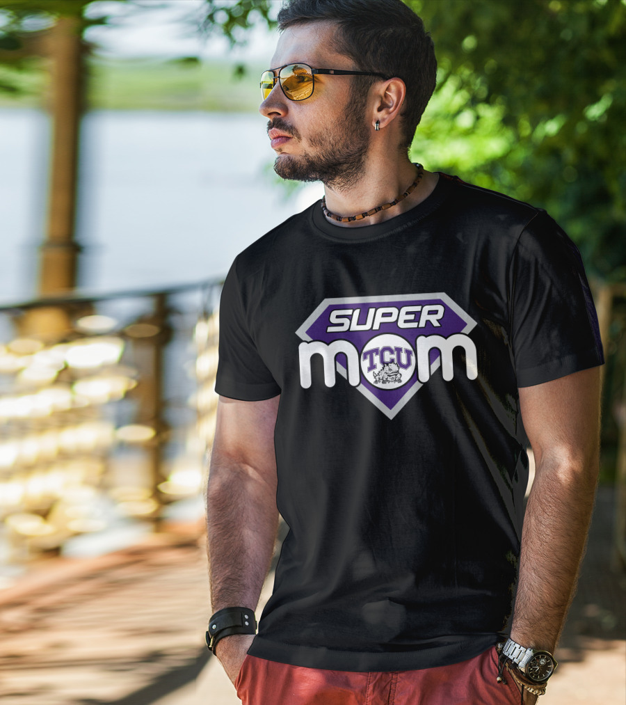 Super Mom Tcu Horned Frogs Logo T-Shirt