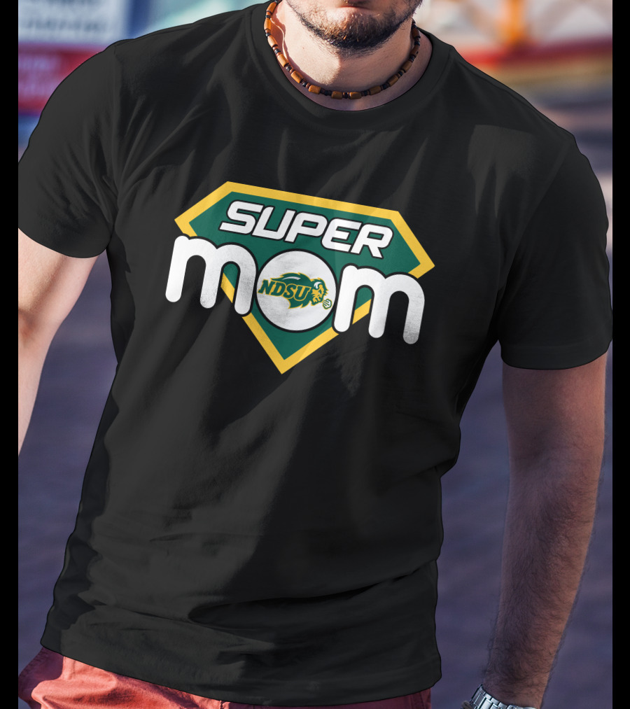 North Dakota State Bison Ndsu Super Mom T-Shirt