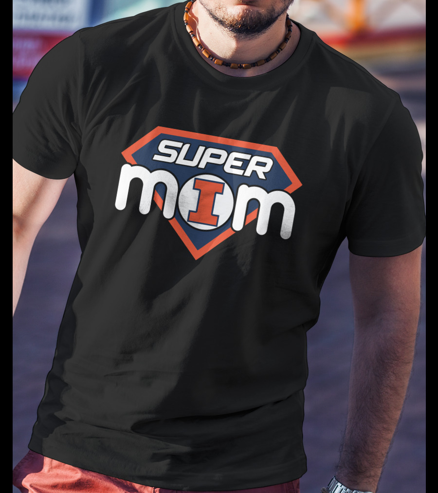 Super Mom Illinois Fighting Illini I T-Shirt