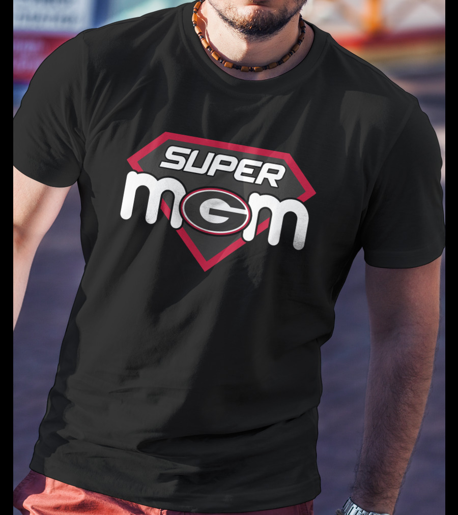Georgia Bulldogs Super Mom T-Shirt
