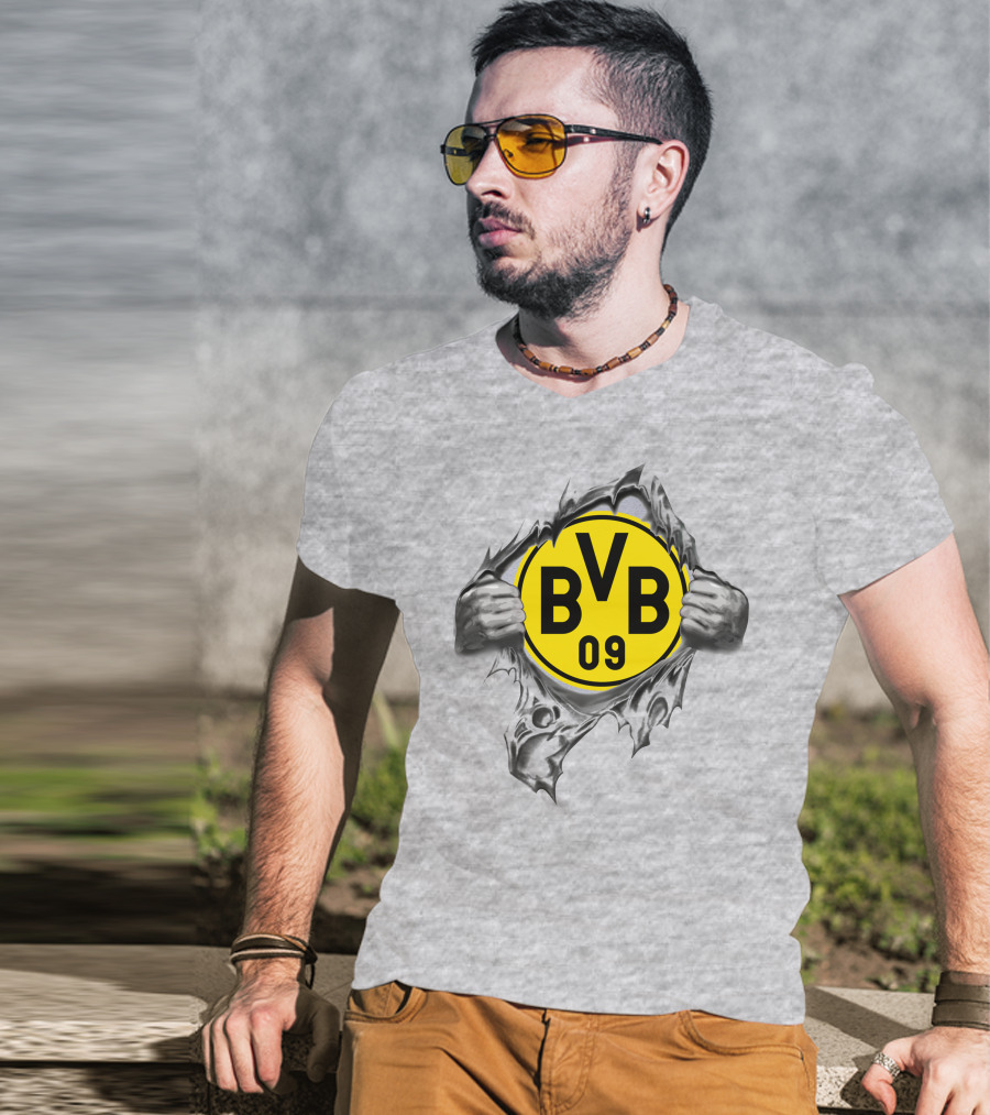 Dortmund Bvb 09 Super Fan Logo Burst T-Shirt