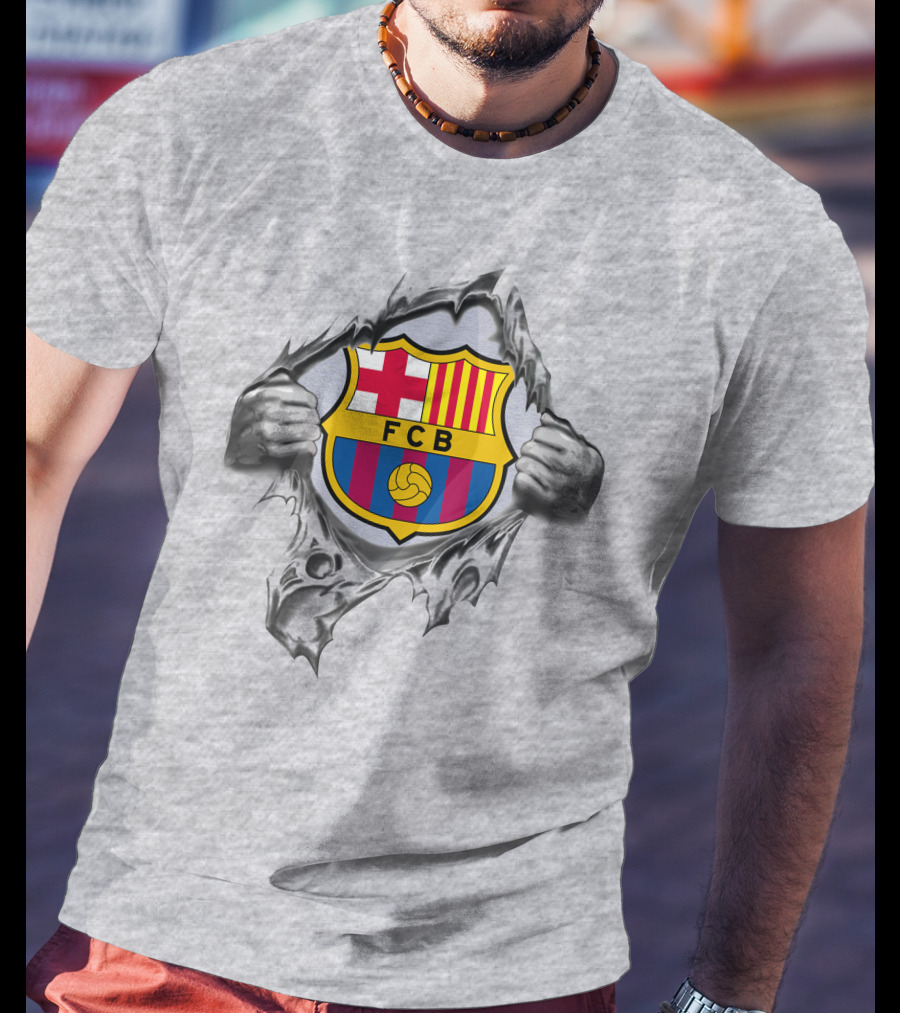 Fcb 301 Barcelona Super Fan Logo Burst T-Shirt