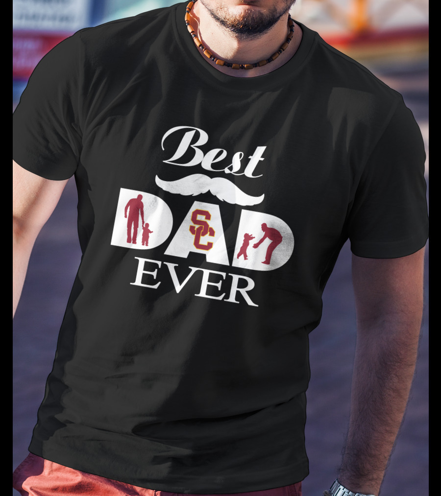 Best Dad Ever 17 Usc Trojans T-Shirt