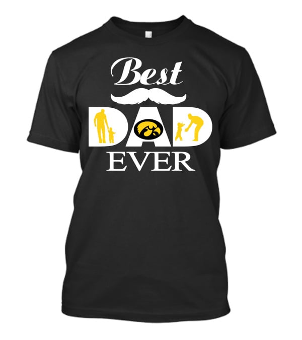 Best Dad Ever Iowa Hawkeyes Father's Day T-Shirt