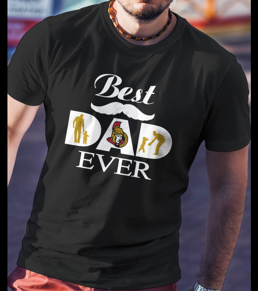 Ottawa Senators Best Dad Ever Father And Child Moments T-Shirt