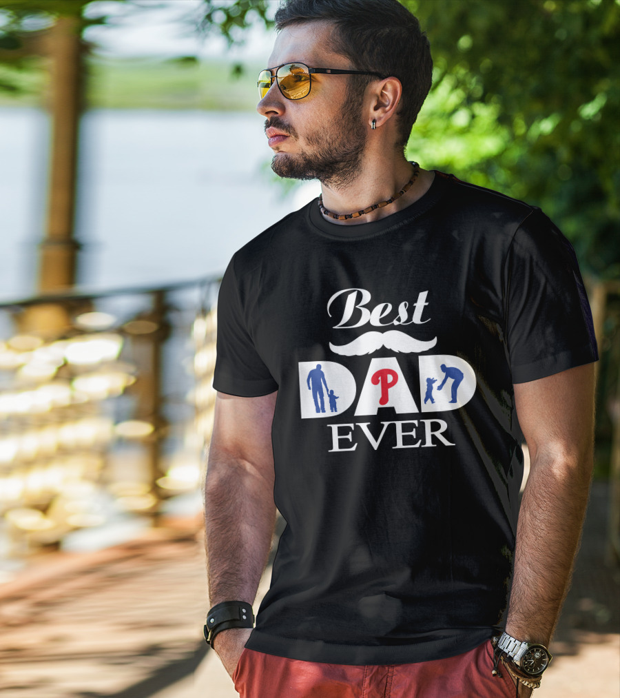 Best Dad Ever Philadelphia Phillies 223 T-Shirt