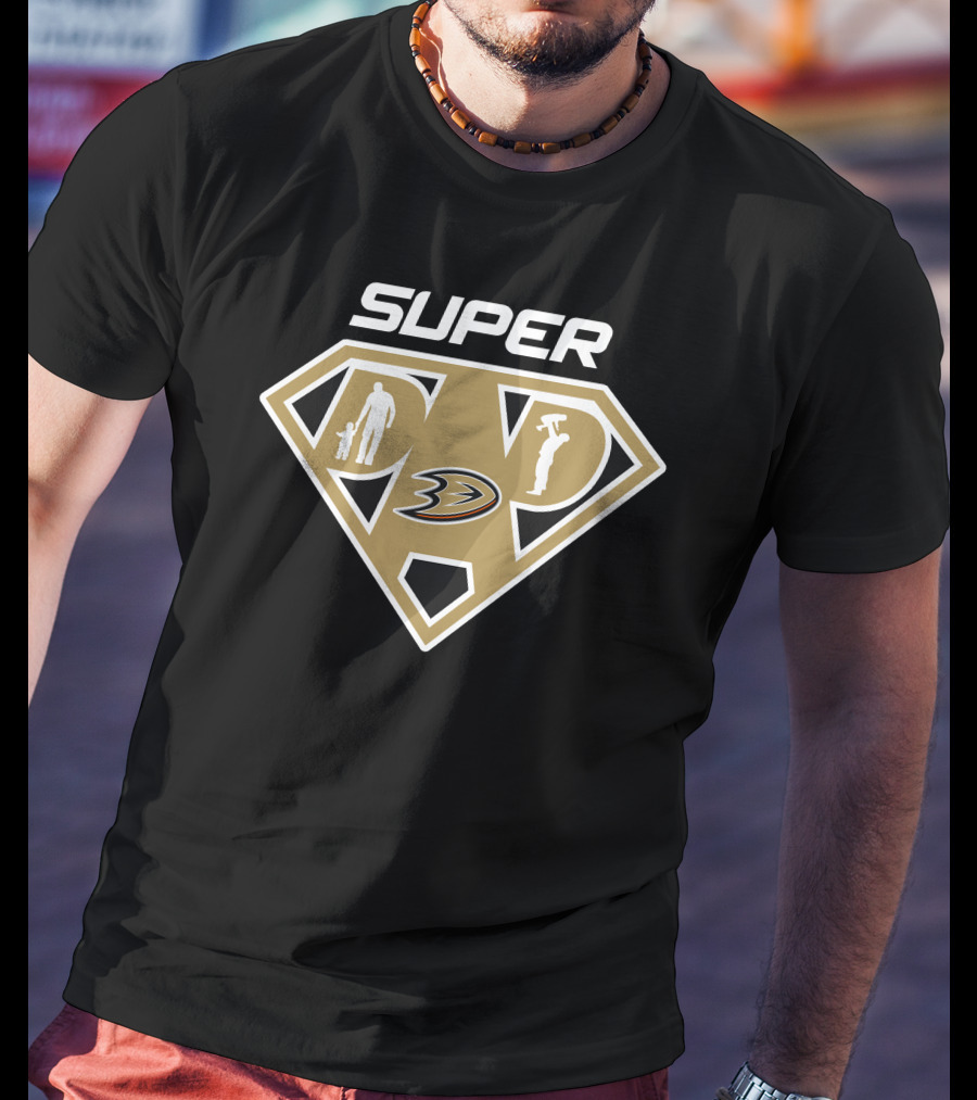 Super Anaheim Ducks Dad Hero T-Shirt