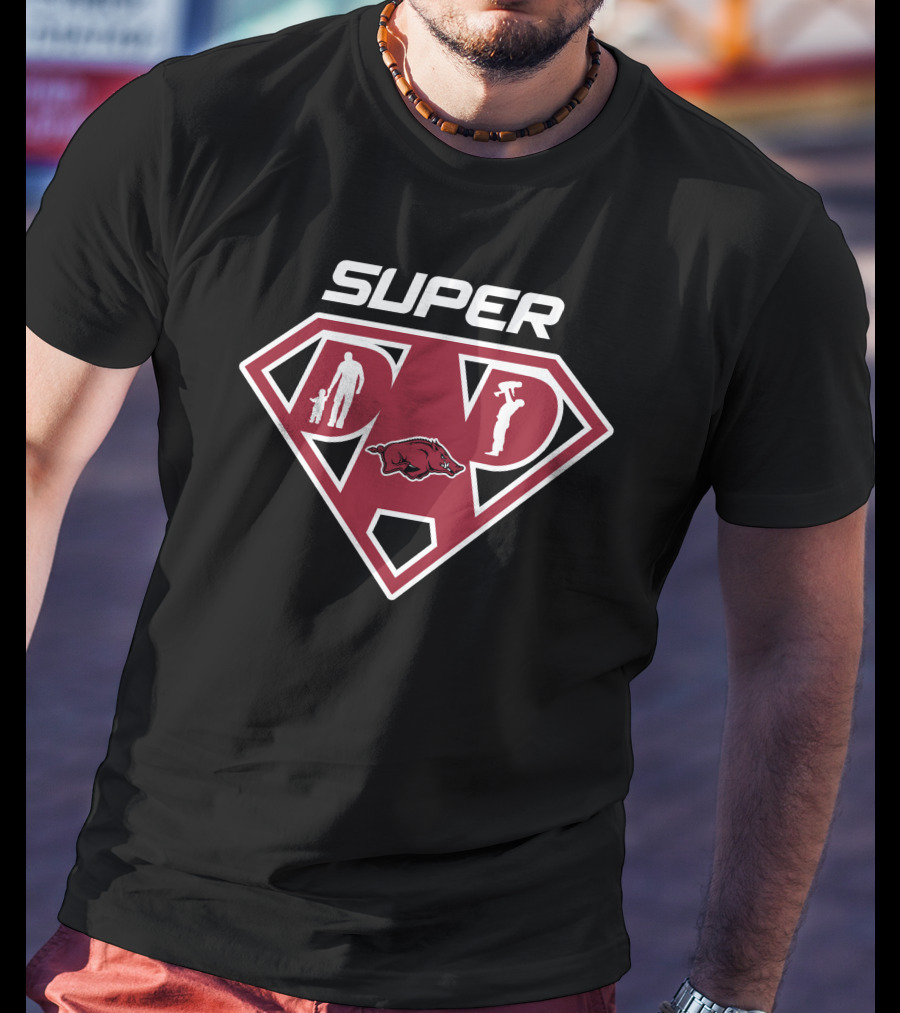 Arkansas Razorbacks Super Dad T-Shirt