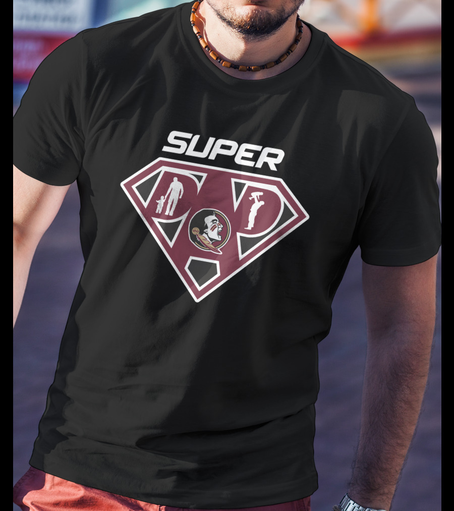Florida State Seminoles Super Dad Emblem T-Shirt