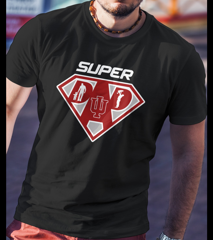 Super Indiana Hoosiers Dad T-Shirt