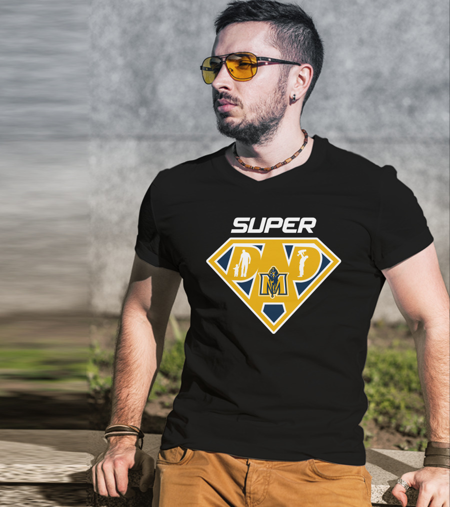 Murray State Racers Super Dad Shield T-Shirt