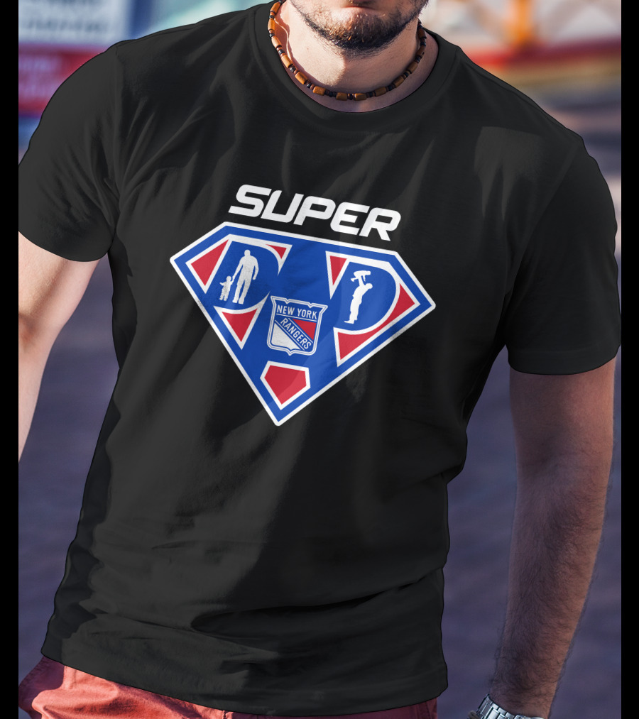Super New York Rangers Dad Superman T-Shirt