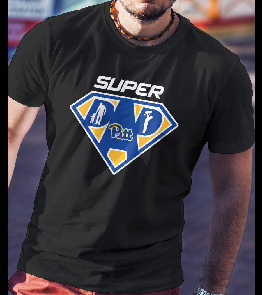 Super Pitt Panthers Dad Hero T-Shirt