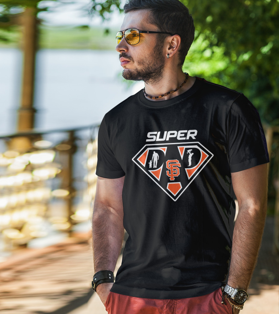 San Francisco Giants Super Dad Logo Hero T-Shirt