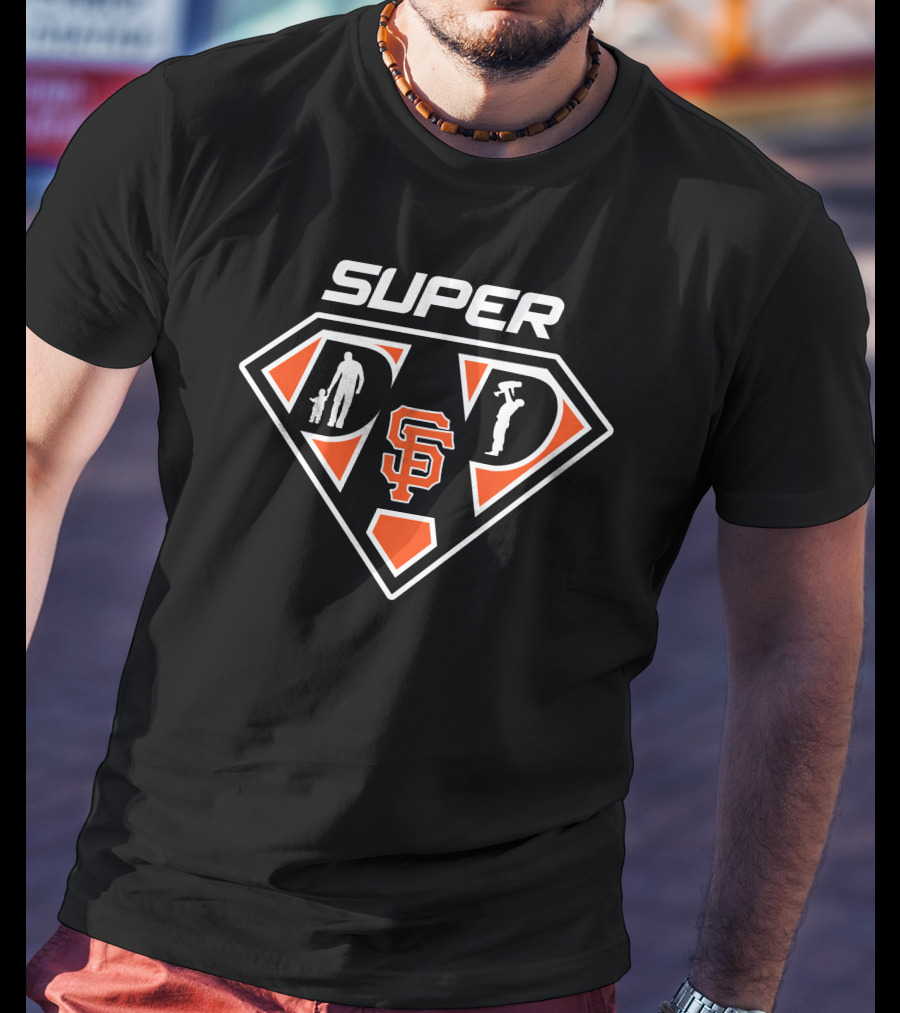 San Francisco Giants Super Dad Logo Hero T-Shirt