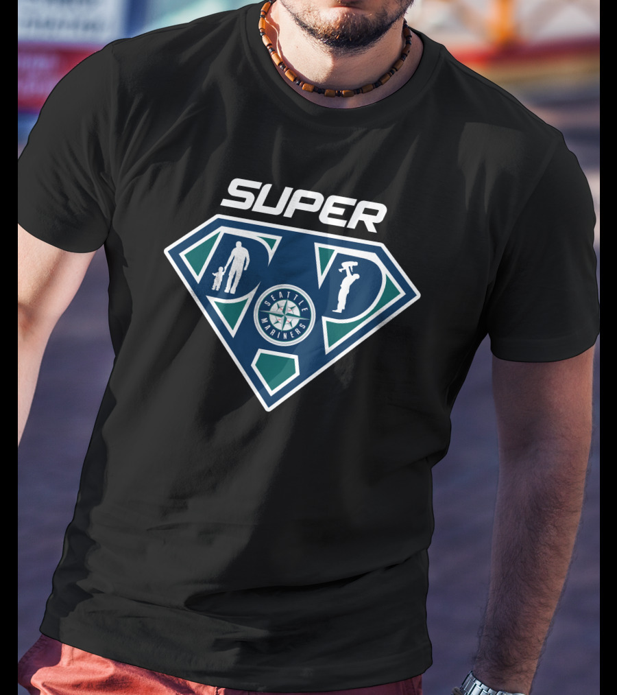 Super Seattle Mariners Dad T-Shirt