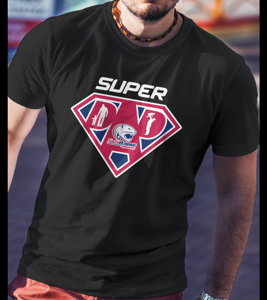 Super South Alabama Jaguars Dad Heroic T-Shirt
