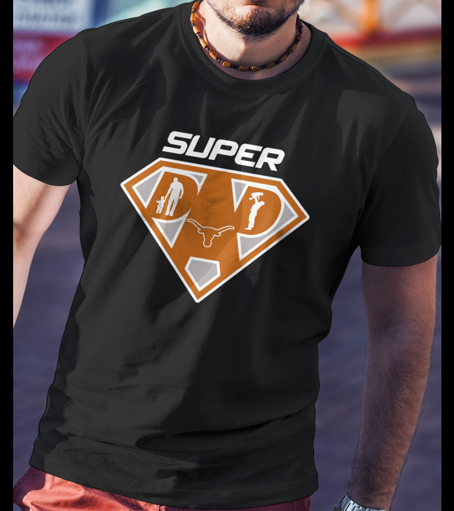 Super Dad Texas Longhorns Iconic Symbol T-Shirt