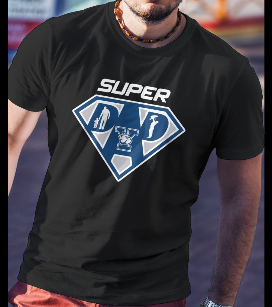 Super Yale Bulldogs Dad Superman T-Shirt