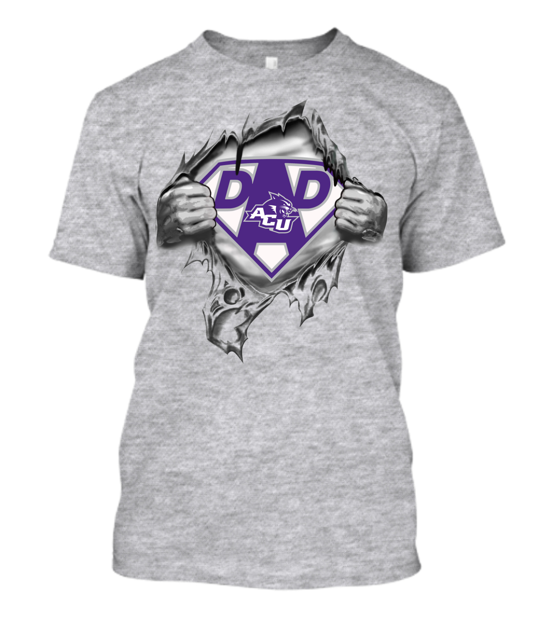 Abilene Christian Wildcats Acu Super Dad T-Shirt