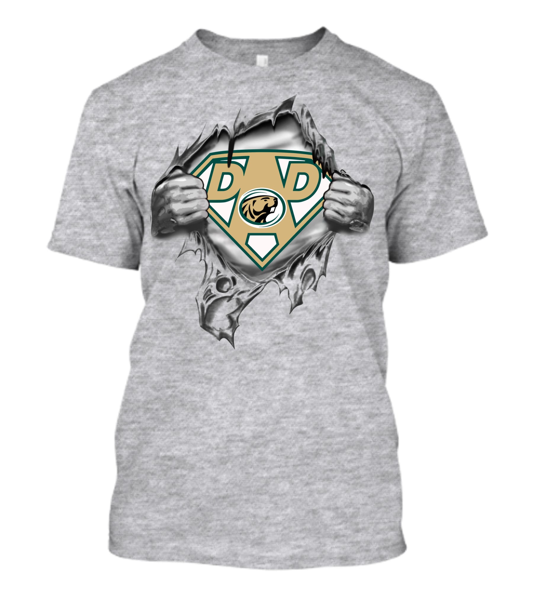 Bemidji State Beavers Super Dad Emblem With Beaver T-Shirt