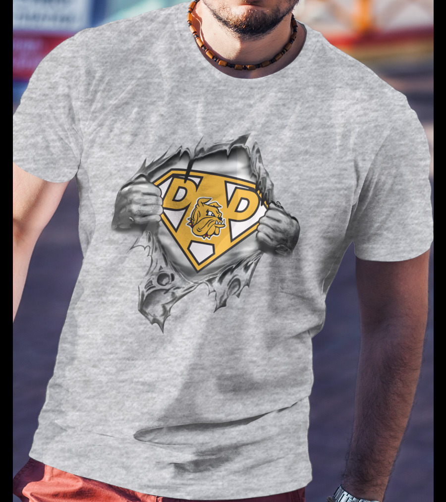 Duluth Bulldogs Super Dad 30 Dd Logo Tear Effect T-Shirt