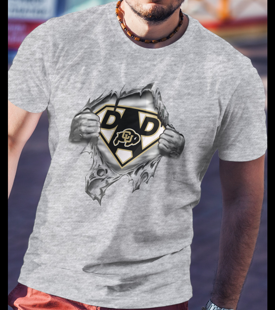 Colorado Buffaloes Super Dad Hero T-Shirt