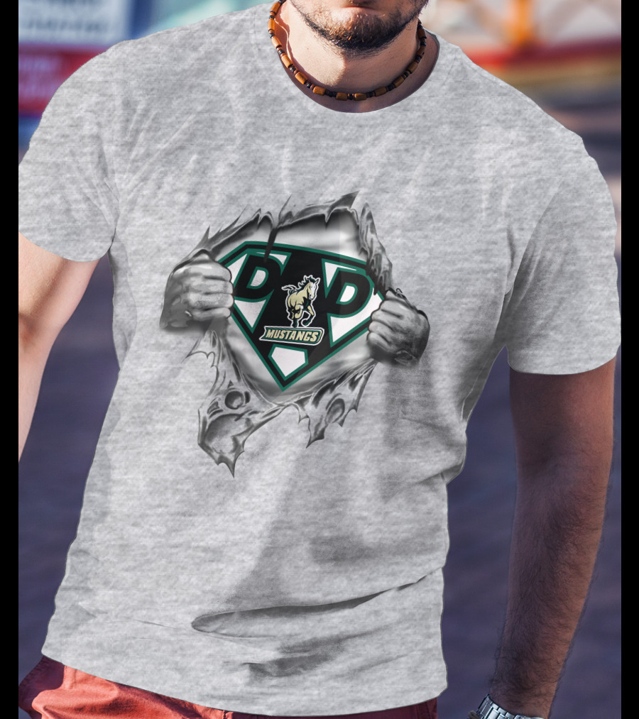 Cal Poly Mustangs Super Dad Hero T-Shirt