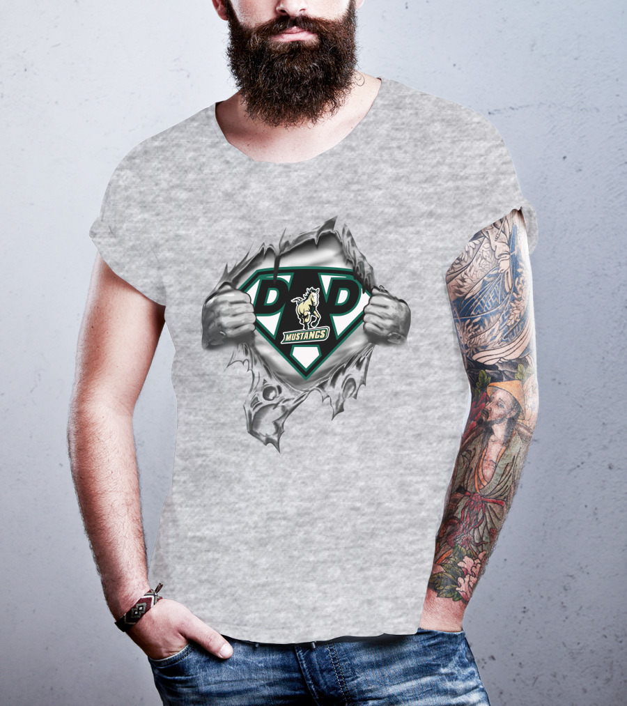Cal Poly Mustangs Super Dad Hero T-Shirt