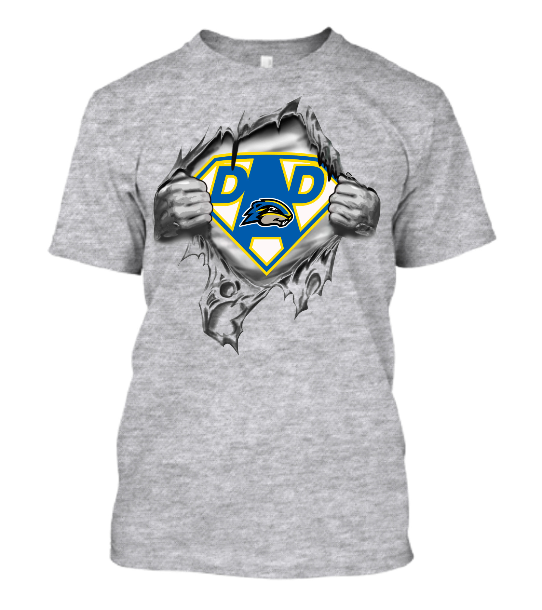 Goucher Gophers Super Dad Hero Shield T-Shirt