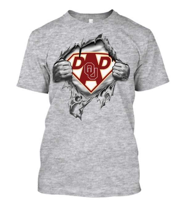 Oklahoma Sooners Dad Ou Super Hero T-Shirt