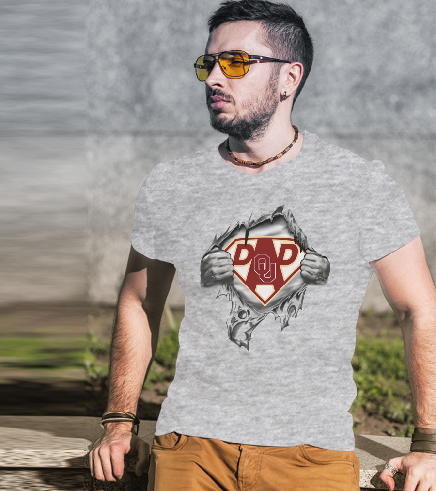 Oklahoma Sooners Dad Ou Super Hero T-Shirt