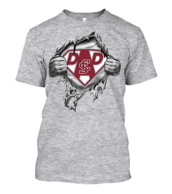 Santa Clara Broncos Sc Super Dad Hero T-Shirt