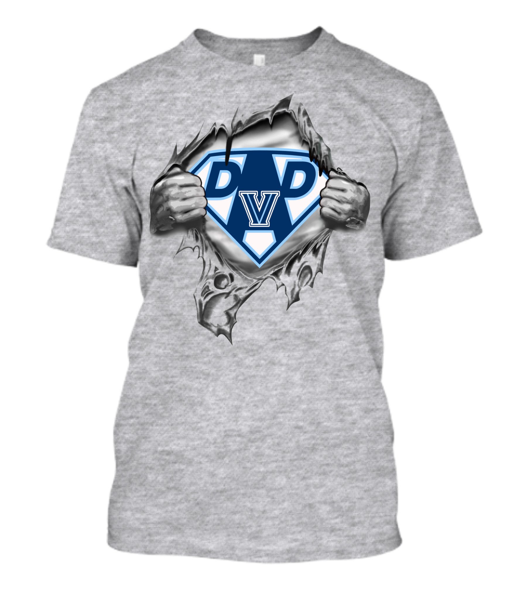 Villanova Wildcats Super Dad V Logo Novelty T-Shirt