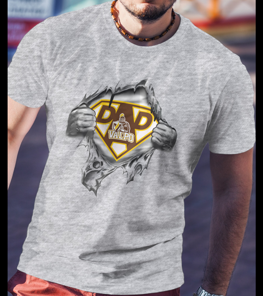 Valpo Crusaders Super Dad Emblem Knight T-Shirt