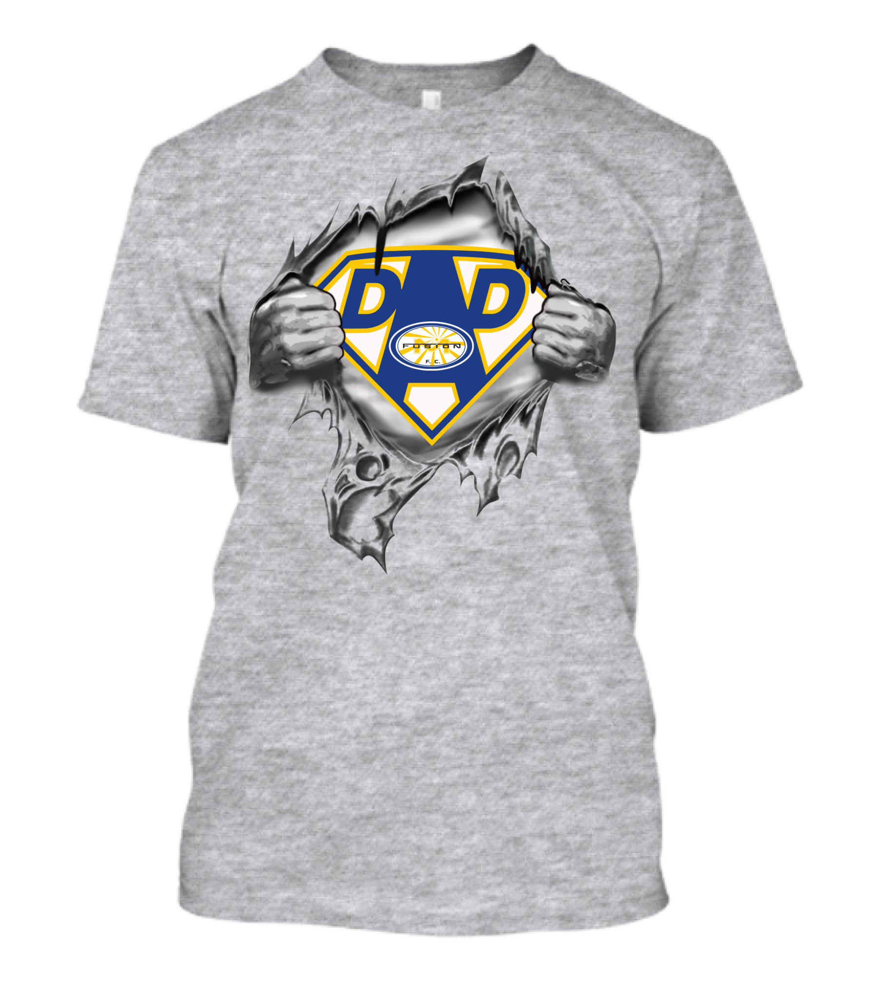 Miami Fusion Super Dad Dad Emblem Superman Style T-Shirt