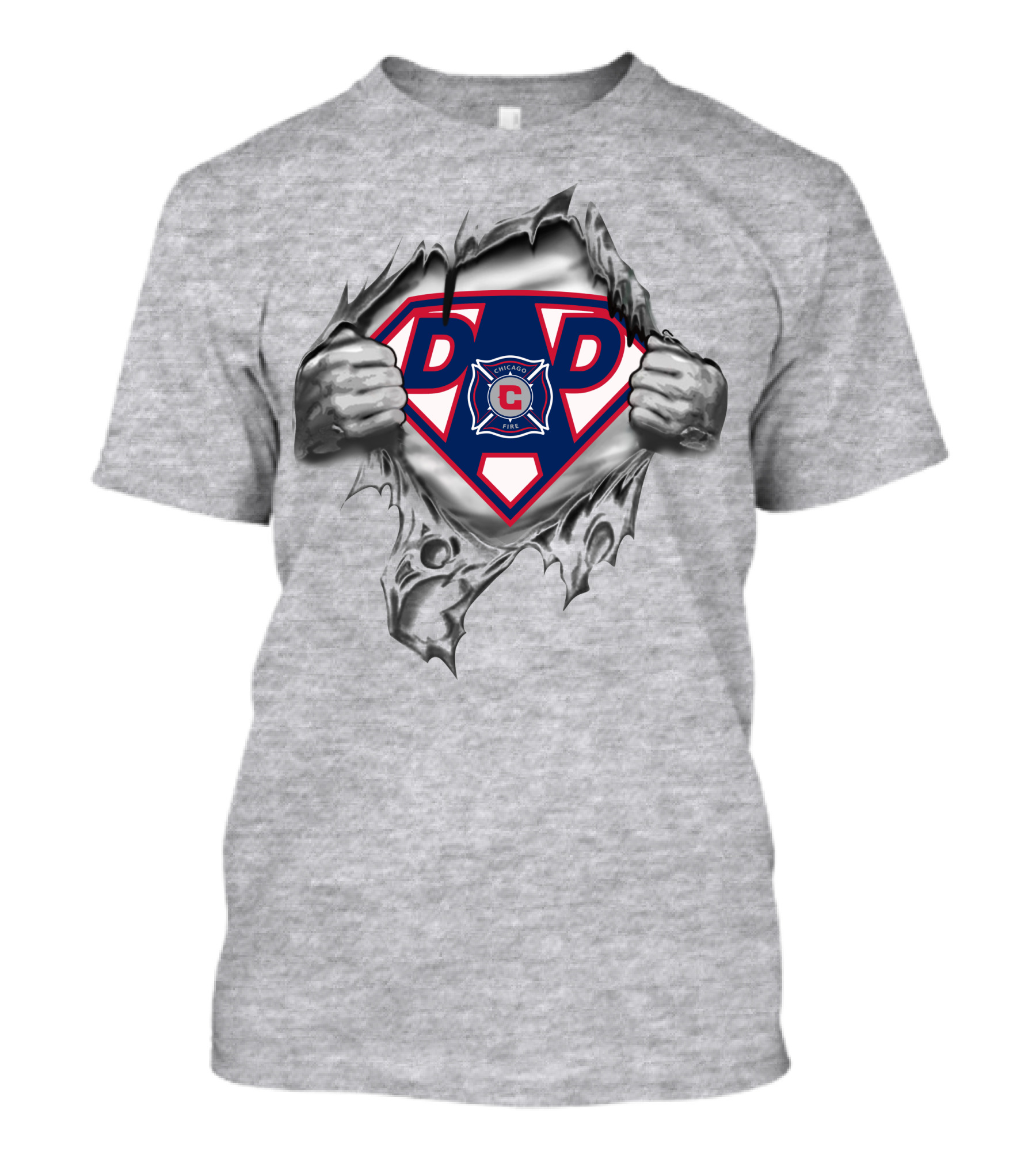 Chicago Fire Department Super Dad 274 Hero T-Shirt