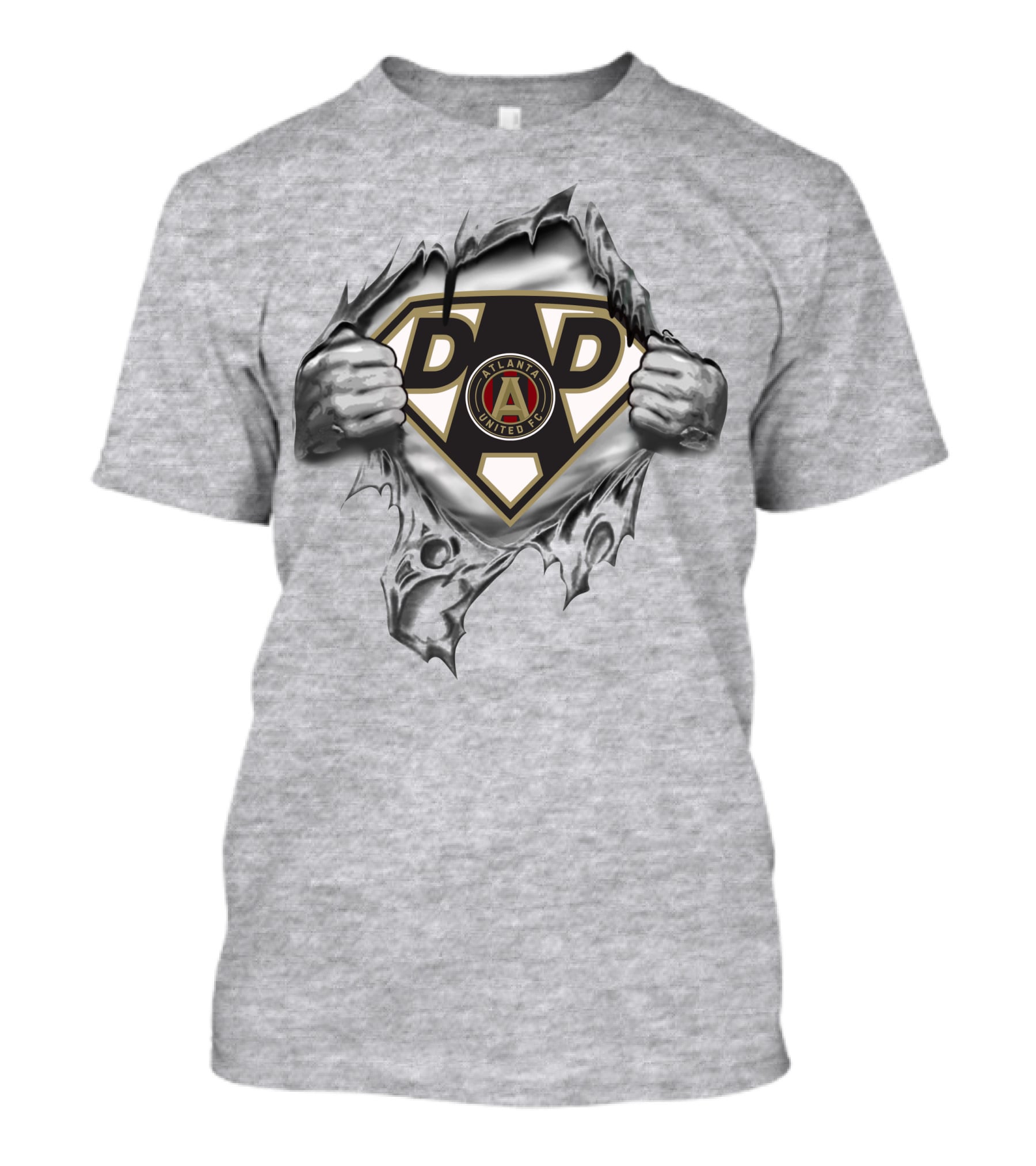 Atlanta United Fc Super Dad Logo Superman Style T-Shirt