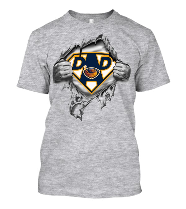 Atlanta Thrashers Super Dad D Logo Hero Shield T-Shirt