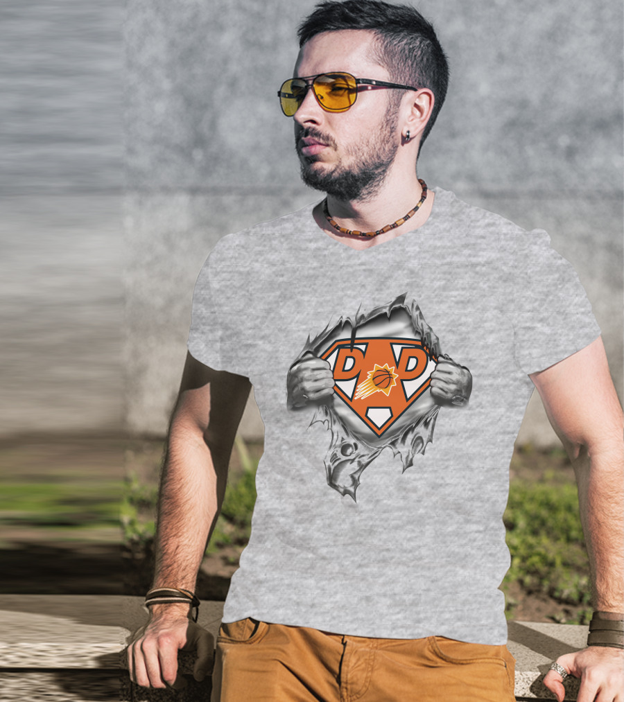 Phoenix Suns Dad Superman Style T-Shirt
