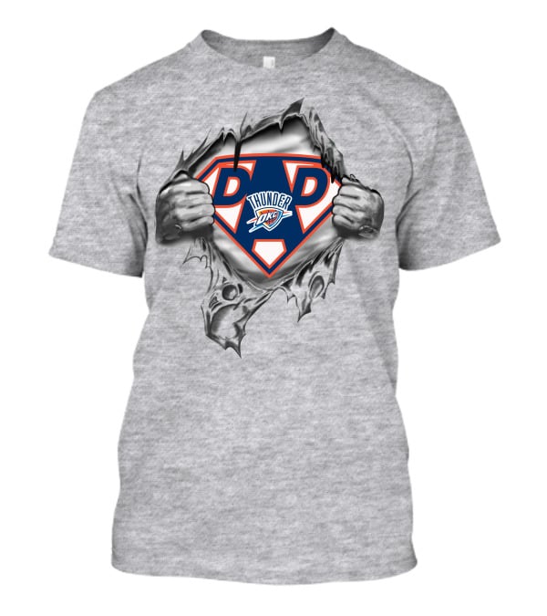 Oklahoma City Thunder Super Dad Hero T-Shirt