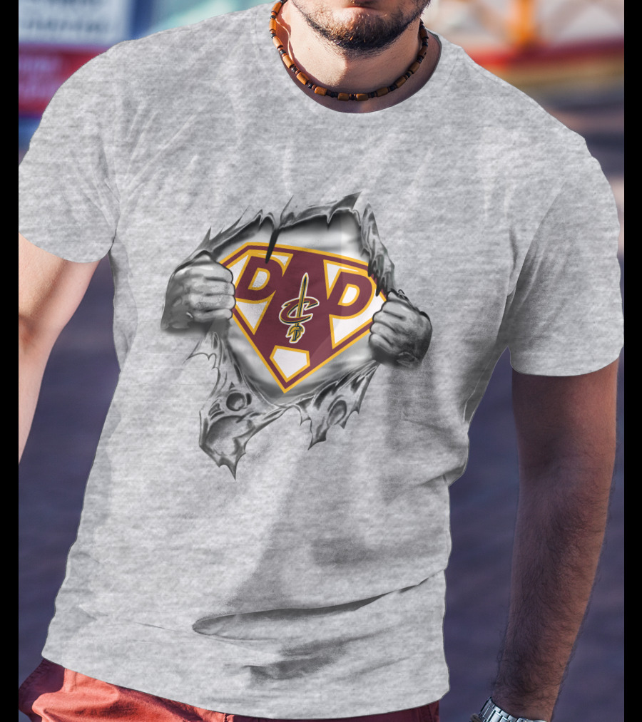 Cleveland Cavaliers Dad Superhero Style T-Shirt