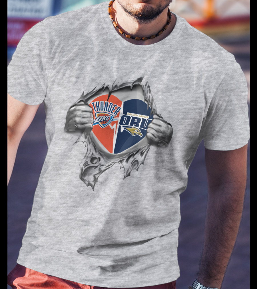 Thunder Okc Oru Golden Eagles It's In My Heart T-Shirt